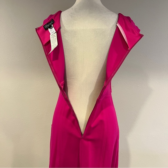 Cache vintage Elegant Pink Sleeveless stretchy fitted Dress size 2 - Picture 8 of 15